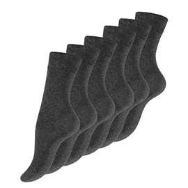 VCA Women's Socks Without Rubber Socks, charcoal