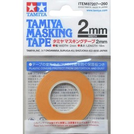 Tamiya 87207 Masking Tape 2 mm/18 m, Model Making, Accessories