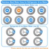 Refrigerator water line - 6 FT Premium Stainless Steel Braided