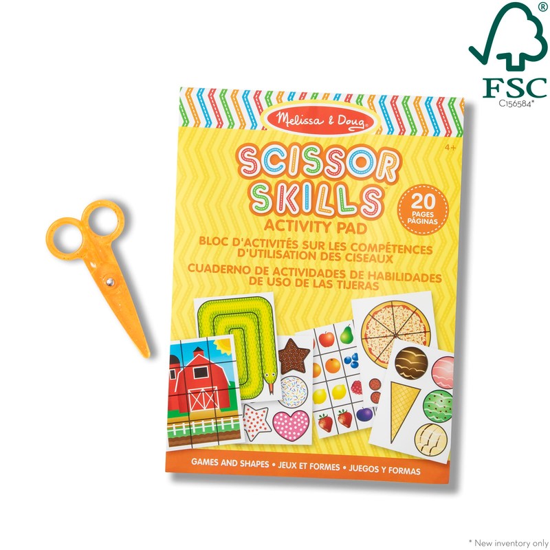 Melissa & Doug Scissor Skills Activity Book With Pair of