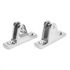 2pcs Bimini Top 90° Deck Hinge 316 Stainless Steel Heavy