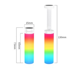 CINTIWALL GPU Support Bracket, Graphics Card Holder with RGB Lighting (74-120mm Adjustable), Aluminum Anti-Sag GPU Stand Bracket for Gaming PC (RGB)