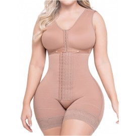 Sonryse Fajas Colombianas Reductoras y Moldeadoras brasier moldeador Body Fajas adelgazantes para mujer Mocha L