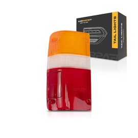 KarParts360 For Toyota Pickup 1990 91 92 93 94 1995 Tail Light Lens Driver Side | Amber, Clear And Red Lens | Plastic | Replacement For TO2808101 | 8156189166