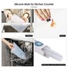 2PCS Clear Silicone Mat for Kitchen Counter 23.6" Wx15.7 L,