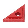 45/90 Degree Aluminum Alloy Angle Ruler High Accuracy DIY Woodworking
