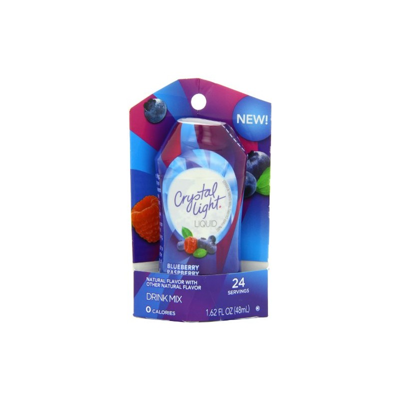 Crystal Light Liquid Drink Mix Carded Pack, Blueberry Raspberry, 1.62