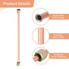 uxcell 2Pcs Air Compressor Exhaust Tube, 3/8" Thread Dia 8"