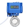 Motorized Ball Valve- 1" Stainless Steel Ball Valve with Manual