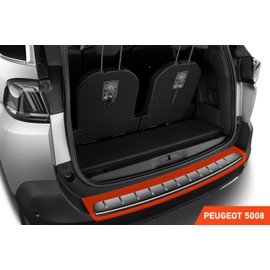 Luxshield Boot Sill Protector Film for Peugeot 5008 2 (II) I 2017-2024, Bumper Protection, Scratch Protection, Paint Protection Film, Transparent