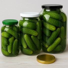 Pullmer 110mm Screw Cap Twist Off Lid (White, Pack of 5)