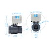 HSH-Flo PVC 2 Way 3/4 inch DN20 12VDC 9-24VAC/DC On/Off