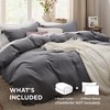 Bedsure Bedsure Dark Grey Duvet Cover Full Size - 3 Pieces Prewashed Extra Soft Bedding Set, Includes 1 Duvet Cover 80x90 Inches with Zipper Closure & 2 Pillow Shams, Comforter Not Included