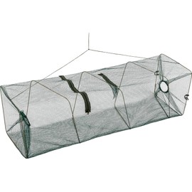 normani Bait Fish Trap XXL Eel Trap 100 cm Crab Trap Fishing Net with Feed Net and 2 Openings 100 cm x 28 cm x 28 cm