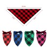 family Kitchen Classic Blue Plaid Pet Puppy Dog Bandana, Boy