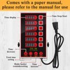 Relaxweex 1 Pack 6-Channel Digital Kitchen Timer, Commercial Cooking Timer
