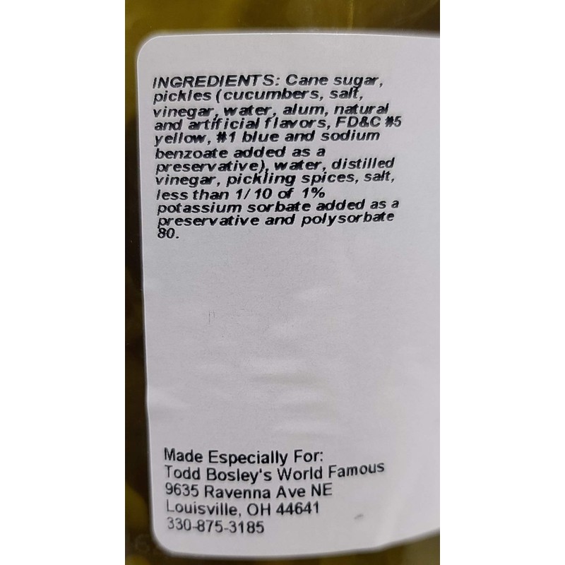 Todd Bosley's World Famous Sweet Winter Pickles (4 Pack)