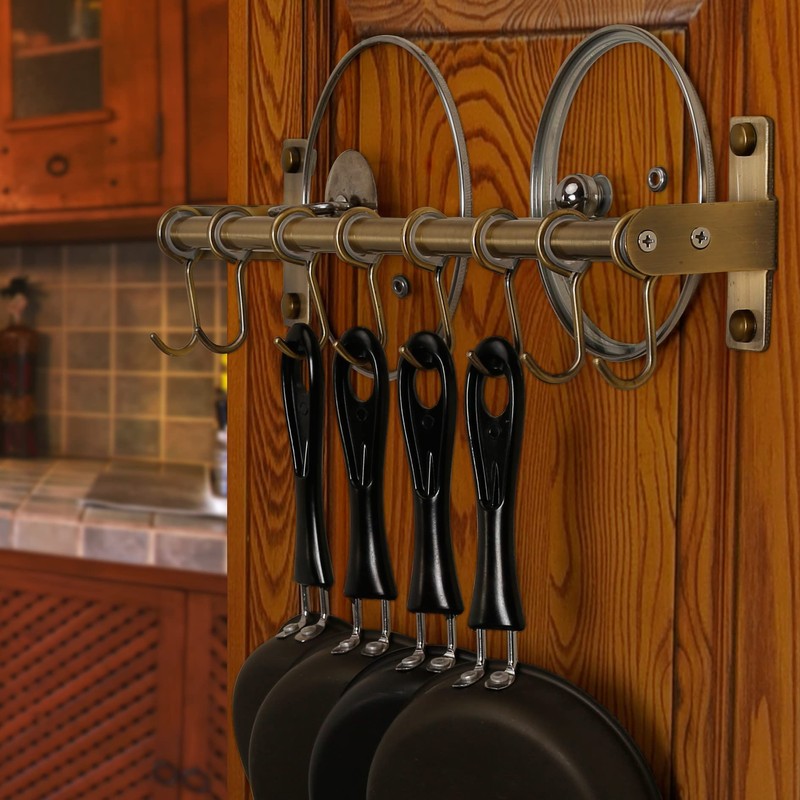 Dseap Pot Rack - Pots and Pans Hanging Rack Rail