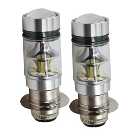 WFLNHB 2 Pcs White Headlight H6 100w 6000K Replacement for Yamaha YFZ450R Rhino 700 Raptor YFM660