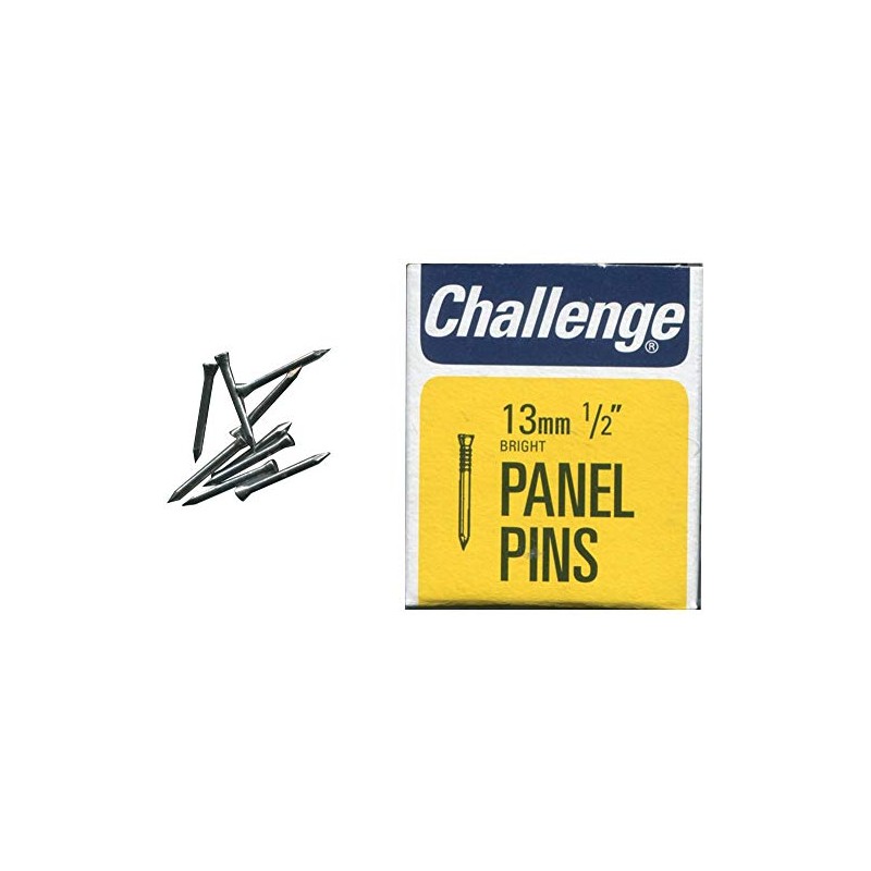 Panel Pins Bright, 13mm (30G), External Length 13mm, Nail Material