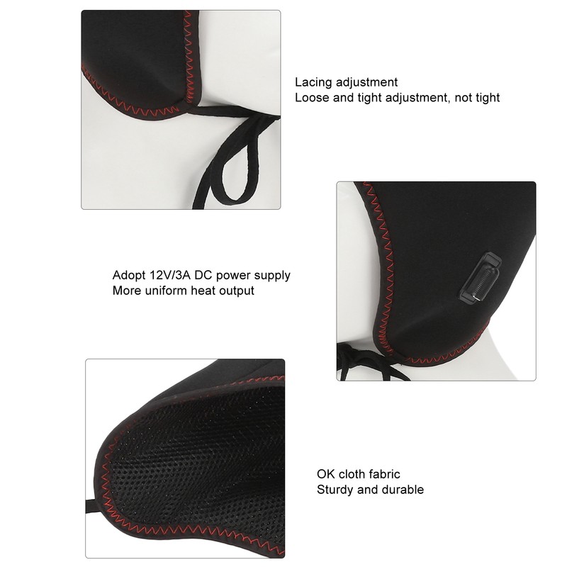 Heat Migraine Relief Hat Hot Compress 3 Gear Adjustable Even