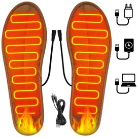 Heated Insoles, USB Foot Warmer, Washable Heating Pad, Sole Warmer, Heated Soles, Heat Sole, Foot Warmer, Heat Thermal Soles, Electric Foot Warmer, for Men and Women