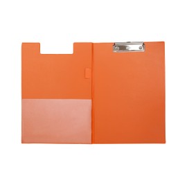 Maul writing case with foil covering, folding clipboard, inner pocket, size A4 high, pack of 1, Orange 31,9 x 22,9 x 1,3 cm
