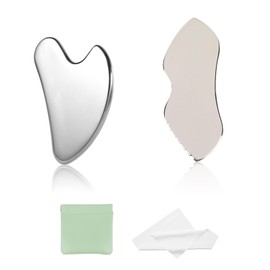 Cosmeria Gua Sha Face Massager 3-in-1 Set, Effective Skincare Tool for Lymphatic Drainage, Reduces Wrinkles and Fine Lines, Ideal for Daily Skin Care