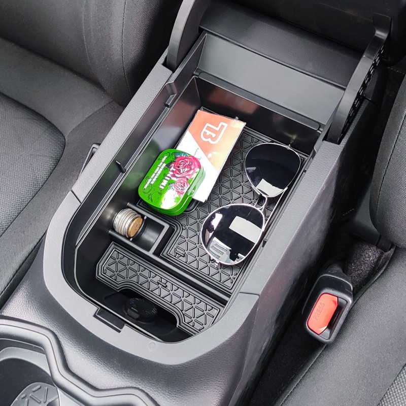 TACOBRO 2PCS Center Console Organizer Tray Compatible with Toyota RAV4