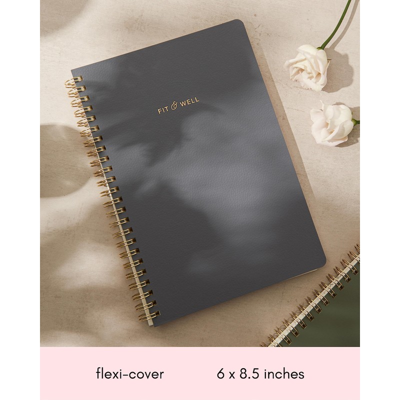 Diario Fit & Well azul polvoriento