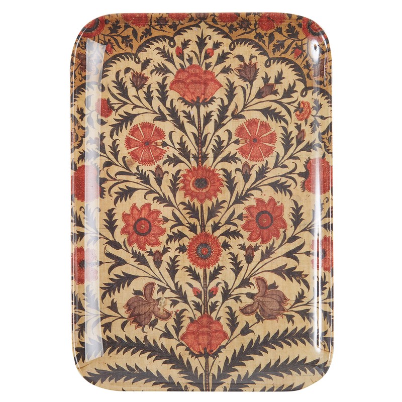 Thomas Paul Melamine Kalamkari 3 Tray Set, 6.5"X9.5, Multi