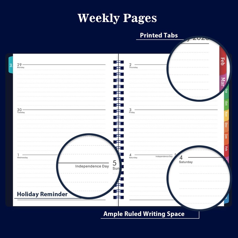 2026-2027 Planner - Planner 2026-2027 with Weekly & Monthly Spreads,
