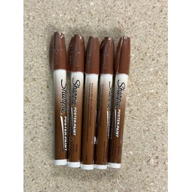 Sharpie Lot of 5 Sharpie Water-Based Poster Paint Marker Fine Point Brown New
