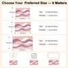 BLESWIN Microfibre Bathroom Mat Absorbent Bathroom Carpet 40x60cm Pink
