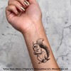 Azeeda 4 x 'Eichhörnchen knabbert an einer Nuss' Temporäre Tattoos