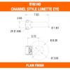 Buyers Products B16140 Plain Finish Forged Steel Tow Eye, 3"