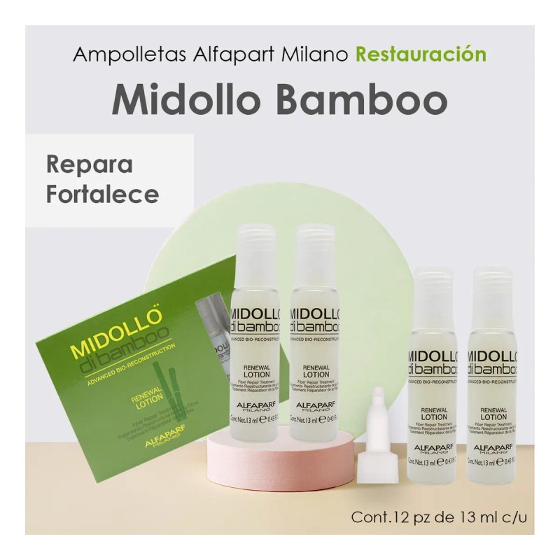 Midollo Di Bamboo Ampolletas Caja 12x13ml Alfaparf