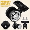 Toddmomy 4Pcs Suitcase Wheels Replacement Suitcase Caster Wheels Luggage Caster