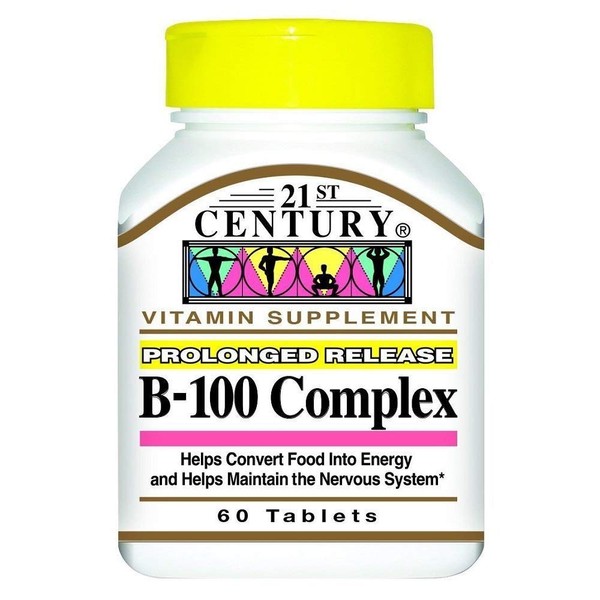 21st Century Complex B-100 Prolonged Release - 60 Caplets, Pack