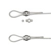 TOP-VIGOR 24Pcs M2 Simplex Bolt Wire Rope Clip, 304 Stainless