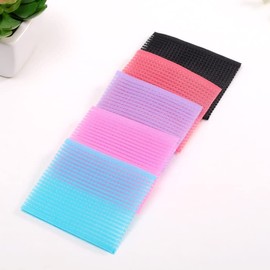 10PCS Colorful Hair Fixed Fringe Hair Pad,Makeup Pad Hair Fringe Care Tool Makeup Accessories Hair Fringe Stickers Magic Bangs Hair Pad Magic Hair Fixed Clip Accessories (Color Random)