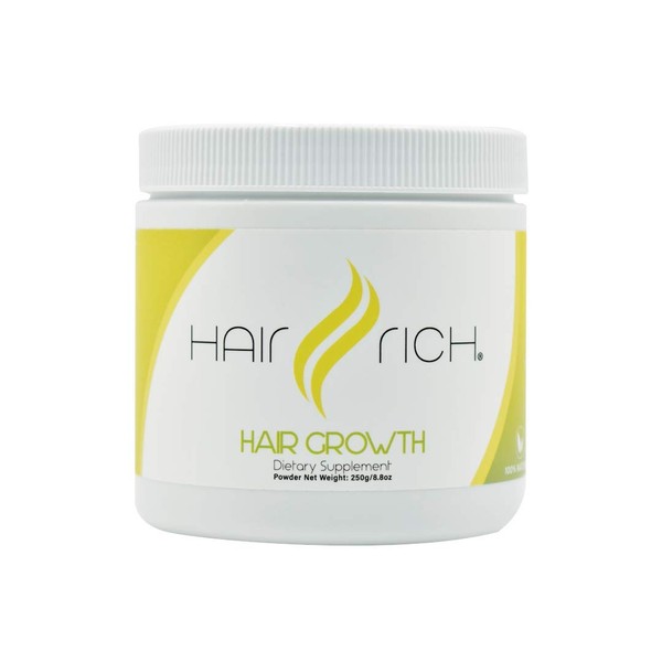 Hair Rich Hair Growth - Women’s Supplement for Longer, Stronger, Thicker Hair (1 Jars, 1 Week Supply)