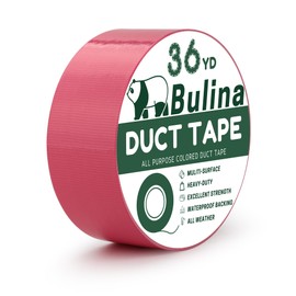 Bulina Duct Tape Pink Heavy Duty 2 Inches x 36 Yard 8.7 Mil Thickness Strong Adhesive Tear by Hand Sticky Durable Great for Indoor Outdoor Packaging DIY Project Repairs(BJ3305)