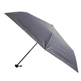 Komiya Shoten Folding Umbrella, For Both Rain and Shine, Men's, Women's, UV Protection, Wind Resistant, 100% Light Blocking, Solid Color, 21.7 inches (55 cm), gray