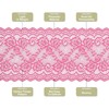 MECCANIXITY 6 Inch Wide 5 Yard Lace Ribbon Floral Pattern