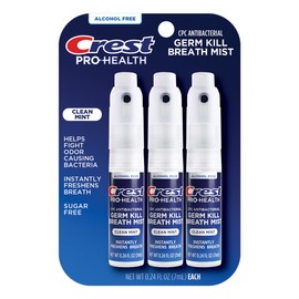 Crest Pro-Health | Portable Alcohol-Free CPC Mist with Clean Mint Flavor | Instant Fresh Breath - 3 Count (0.24oz/7ml) Breath Spray