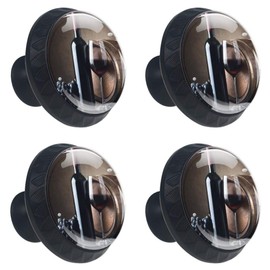 Bottle of Red Wine Grapes and Wooden Barrel 4 Pcs Crystal Glass Cabinet Dresser Knobs Drawer Door Cabinet Knobs Pull Handles for Kitchen Bathroom Unique