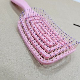 Detangling Curved Rib Hairbrush Hairbrush 2ea