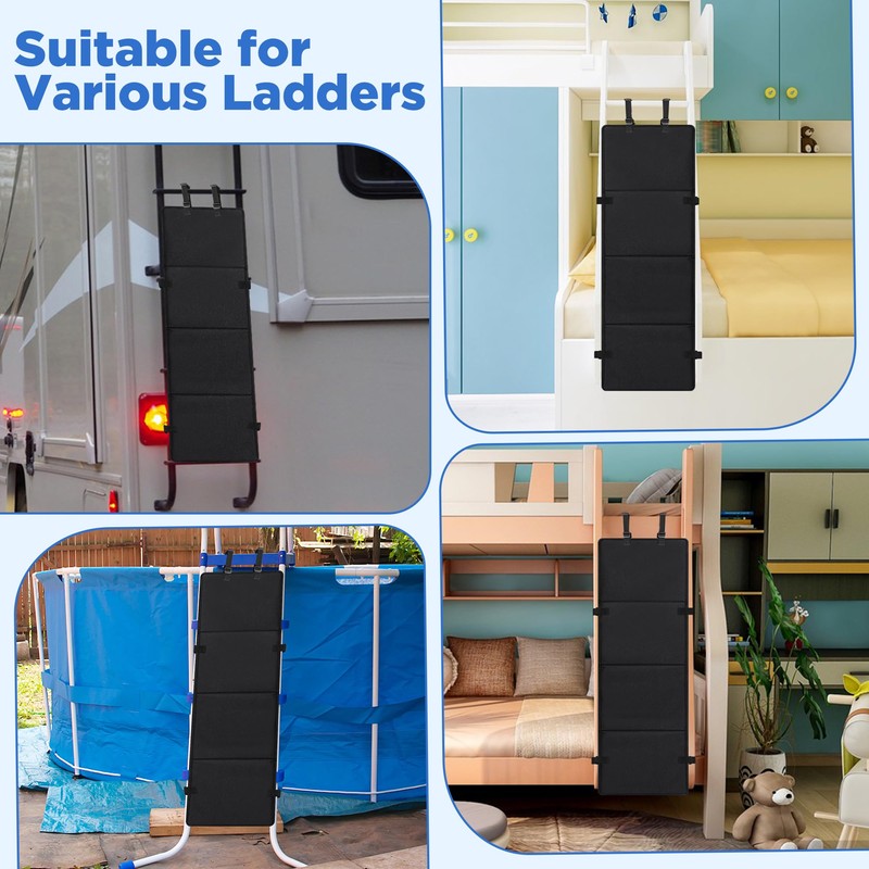 Adnee 600D Oxford Cloth Pool Ladder Protector Cover, 47.5''x16''Pool Step