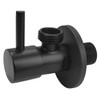 Matte Black Brass 1/2" x 1/2" BSP Toilet Hose Valve